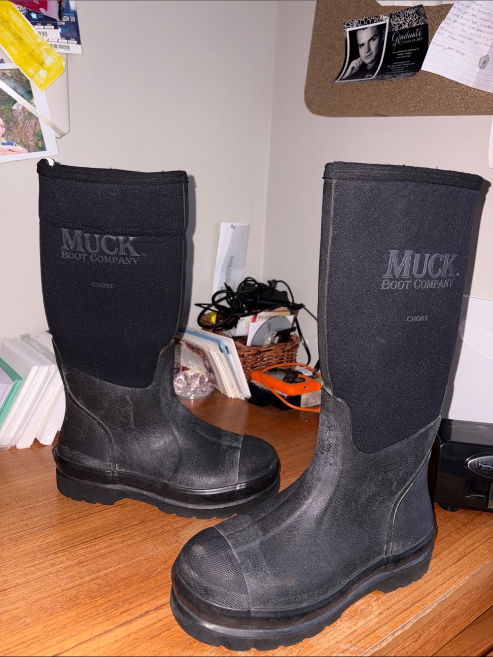 Muck Boot Company Men’s Black Chore Waterproof Rain & Snow Boots